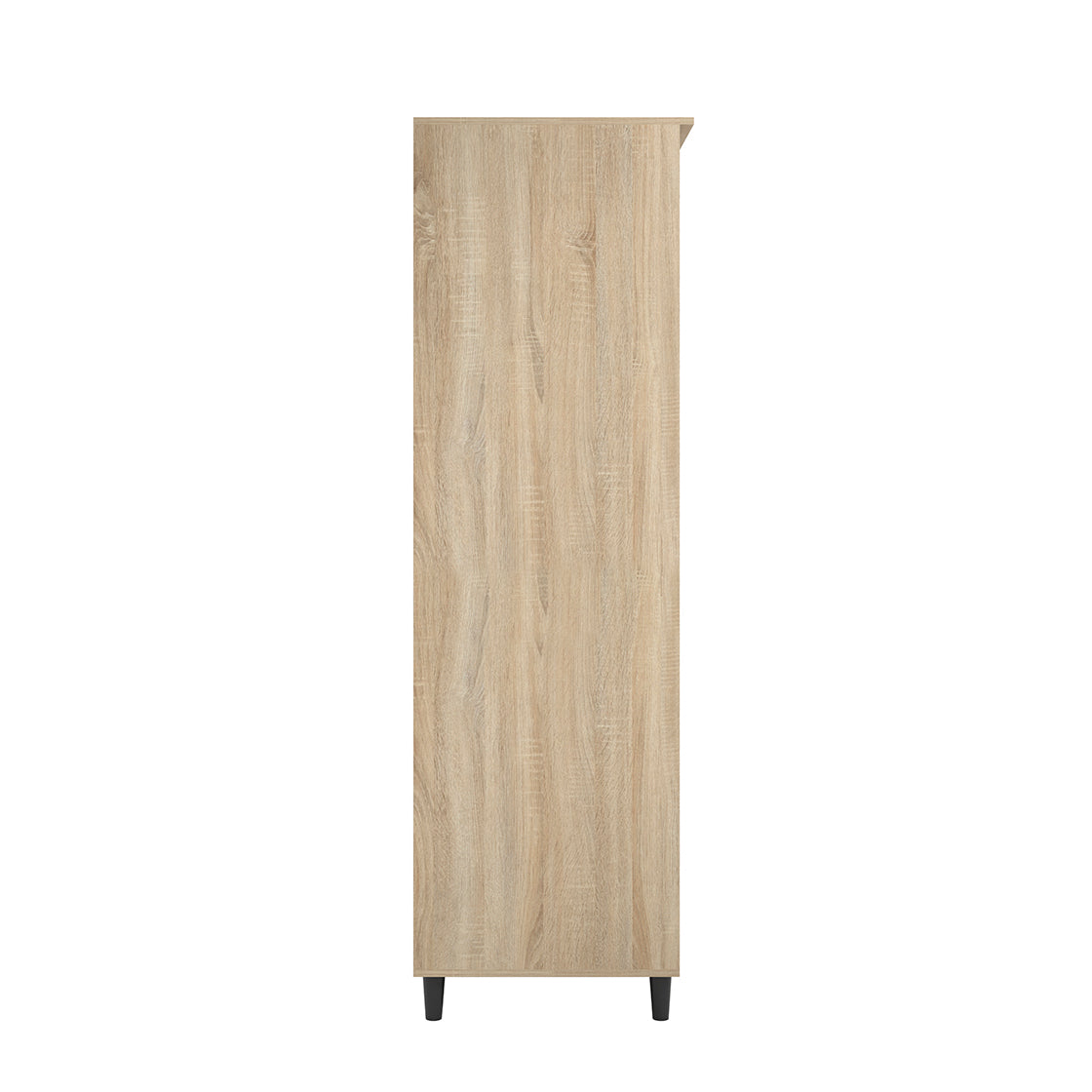 Stockholm Chevron Light Oak Wood Double Wardrobe